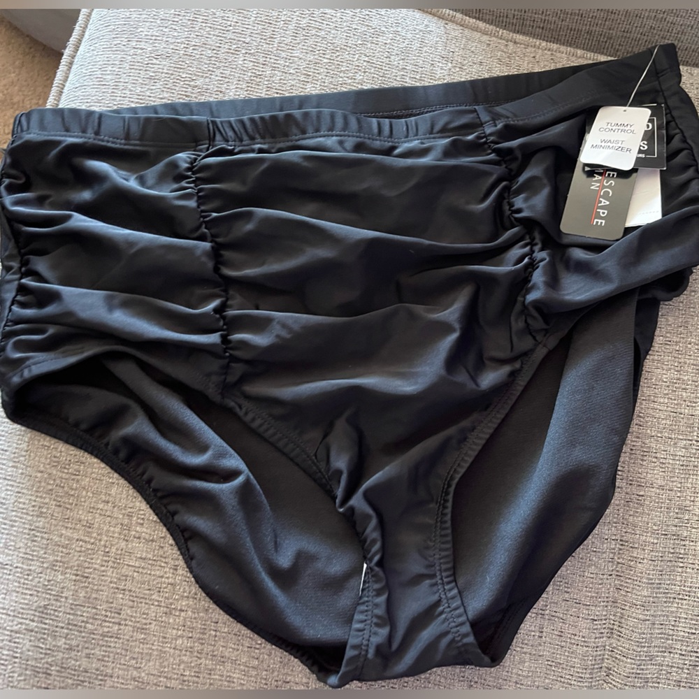 COPY - NWY Ruched Slimming Swim Bottoms 16W